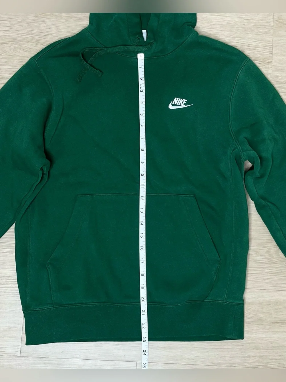 Nike Forest Green Pullover Hoodie with White Logo